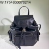 [JHL] 미우미우 레더 백팩 블랙 5BZ042 29.5*25*12.5cm