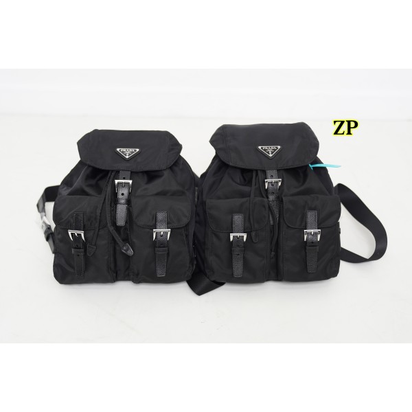 [사슬공장2] 프라다 리나일론 백팩 블랙 1BZ677 12*23.5*28cm 재