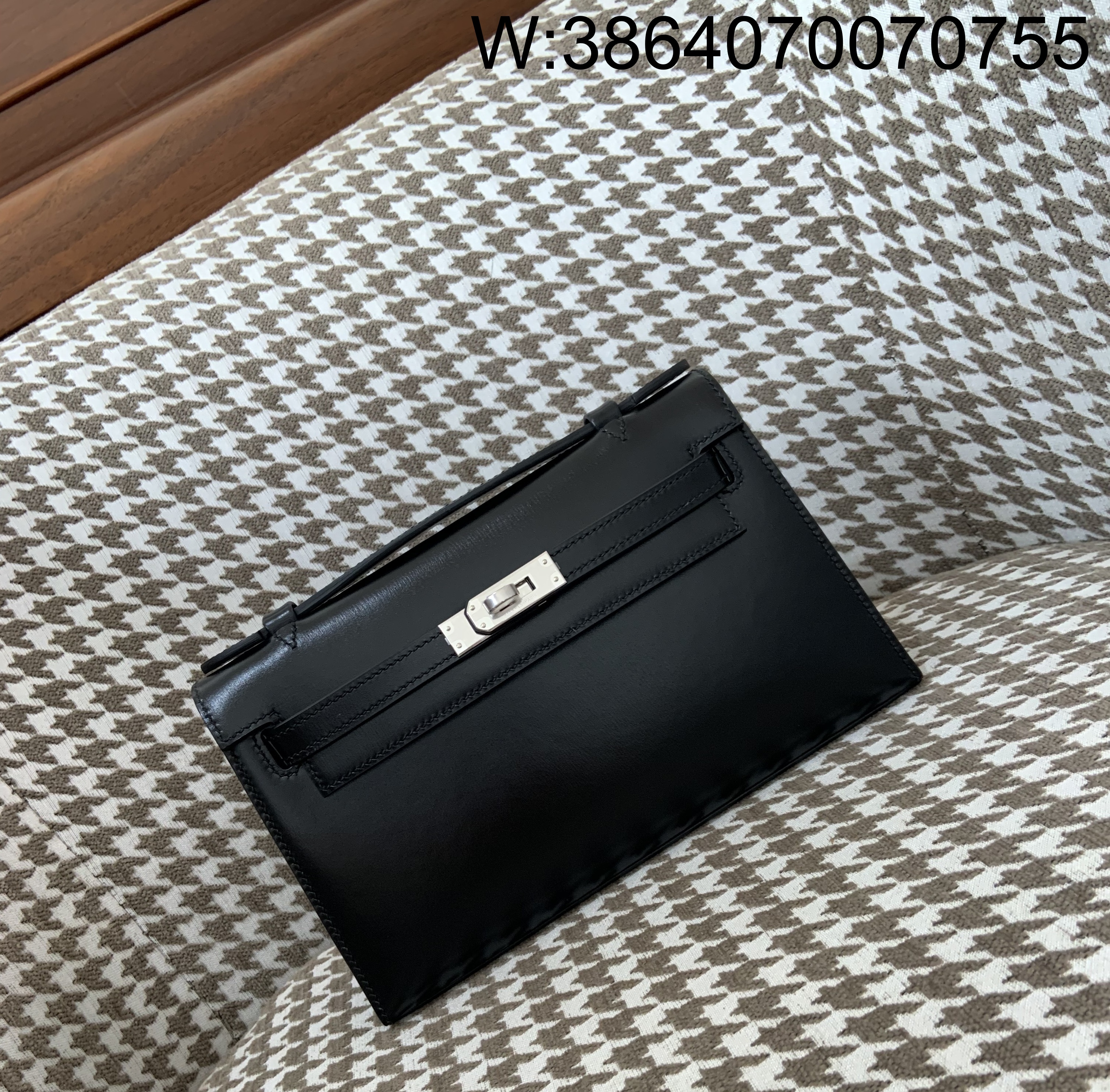 [장인의집,심안공장] 에르메스 켈리 22 은장 블랙 swift