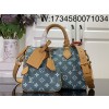 [88factory] 루이비통 P9 스피디 반둘리에 25 M24443 25*15*15cm 악어무늬 흑녹색