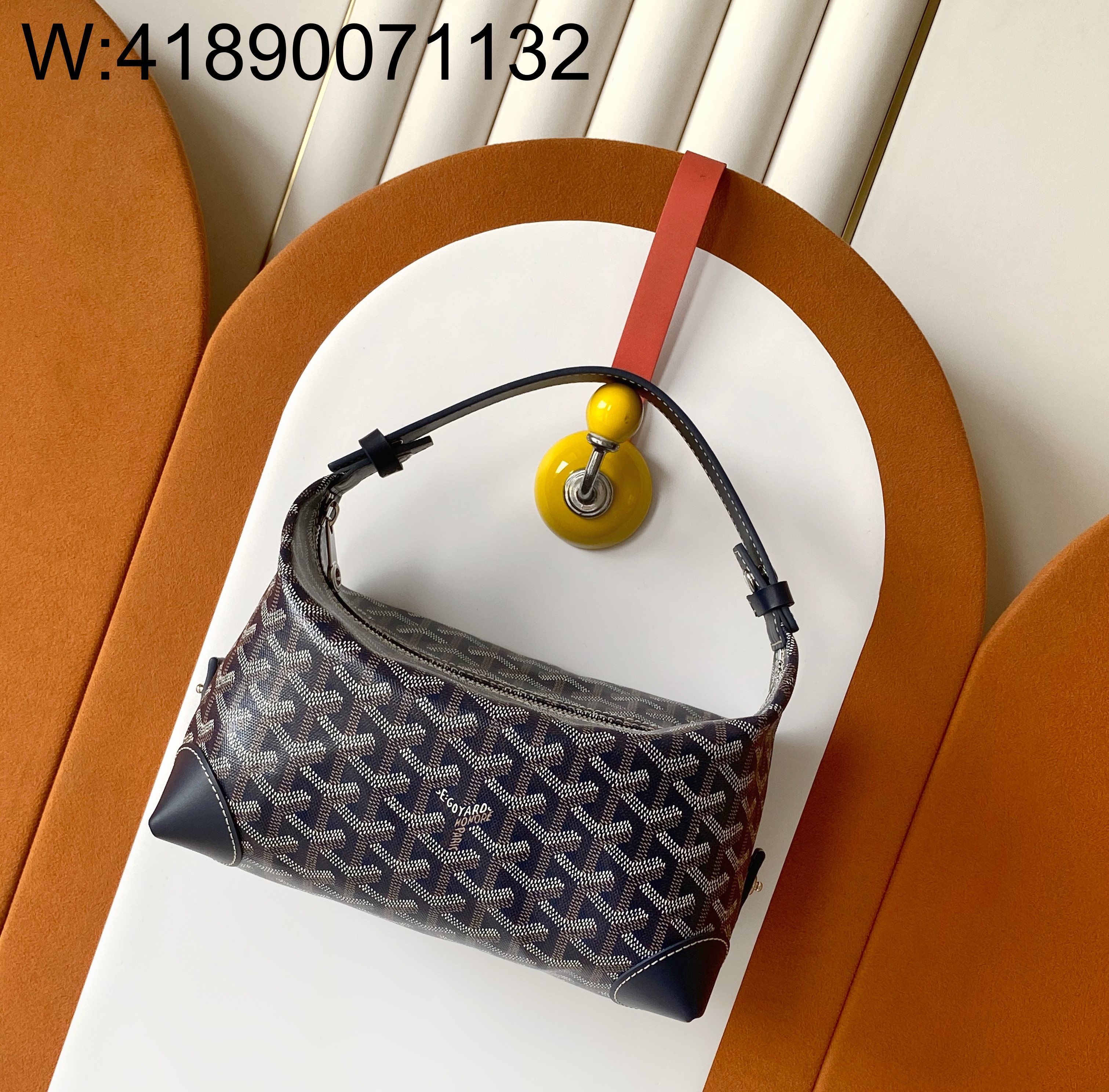 [리미티드] 고야드 볼링 25 토일리트리백 네이비 23*13*12cm