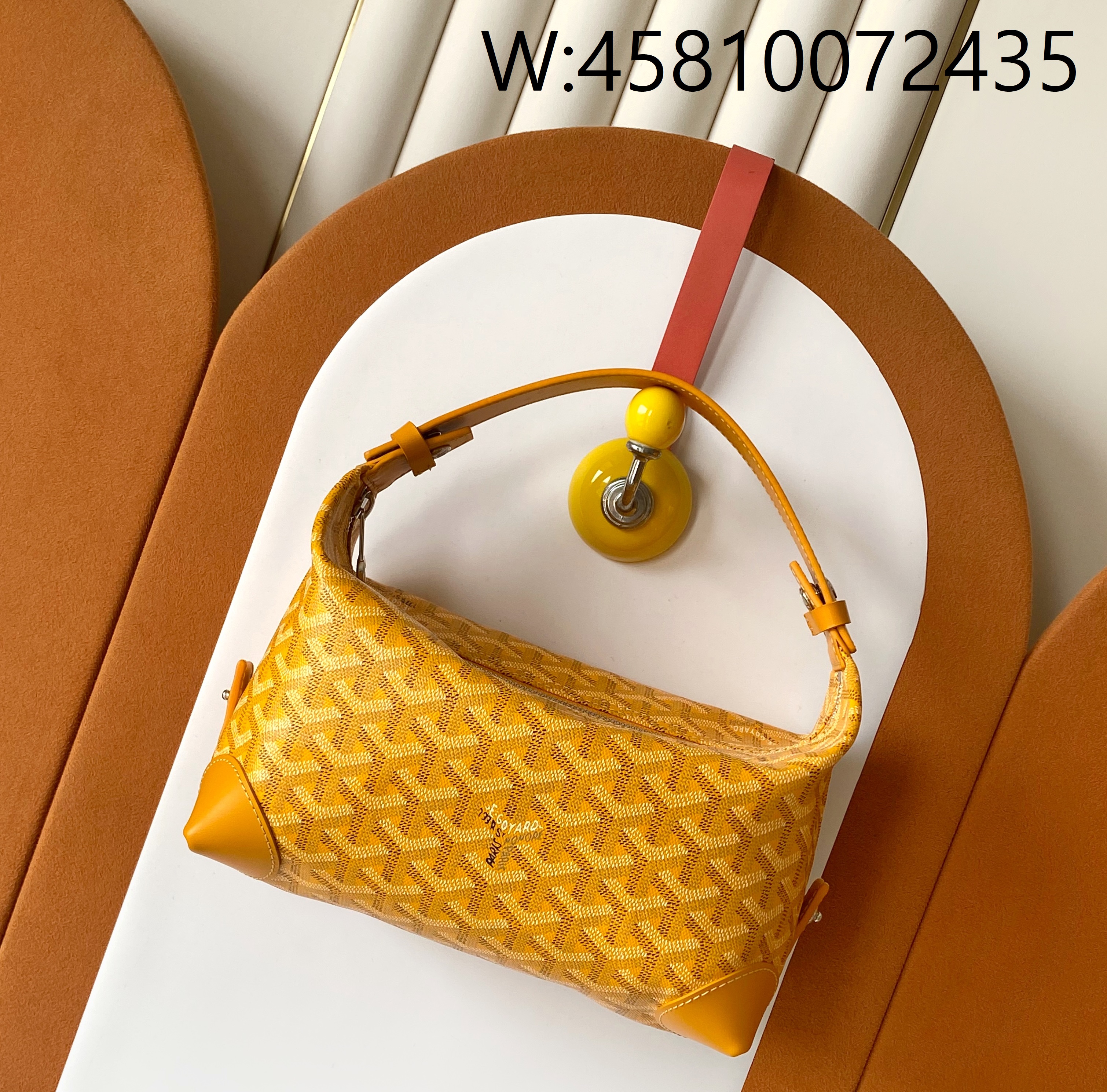 [리미티드] 고야드 볼링 25 토일리트리백 옐로우 23*13*12cm