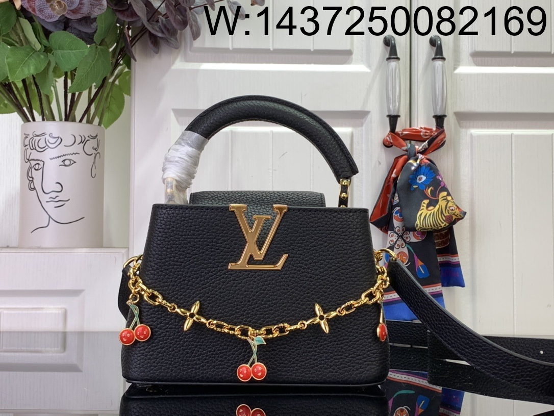 [88factory] 루이비통 LV x TM 카퓌신 스몰 M13714 14*8*21cm 블랙