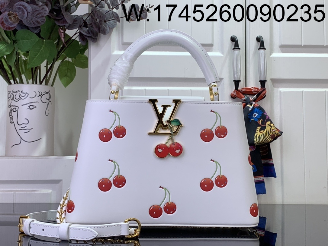 [88factory] 루이비통 LV x TM 카퓌신 BB 17.3*9*27cm M13251 화이트