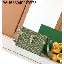 [리미티드] 고야드 카세트 트렁크 백 21*15*6.5cm 그린
