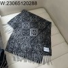 AGG 로에베 올 오버 아나그램 스카프 블랙 38*180cm 양털90% 캐시미어10%