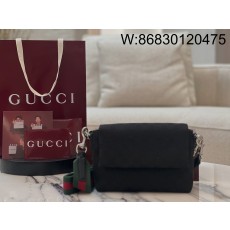 [JHL] 구찌 스몰 GG 크로스바디 백 웹 블랙 821617 19*15*7cm