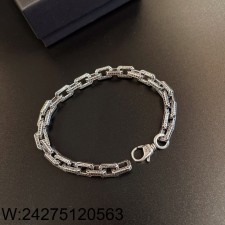 AGG 크롬하츠 각인 볼드 체인 팔찌 3사이즈