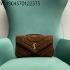 Pomegrante 생로랑 루루 미디움 마테라쎄 스웨이드 브라운 커피 29*17*8cm 801439