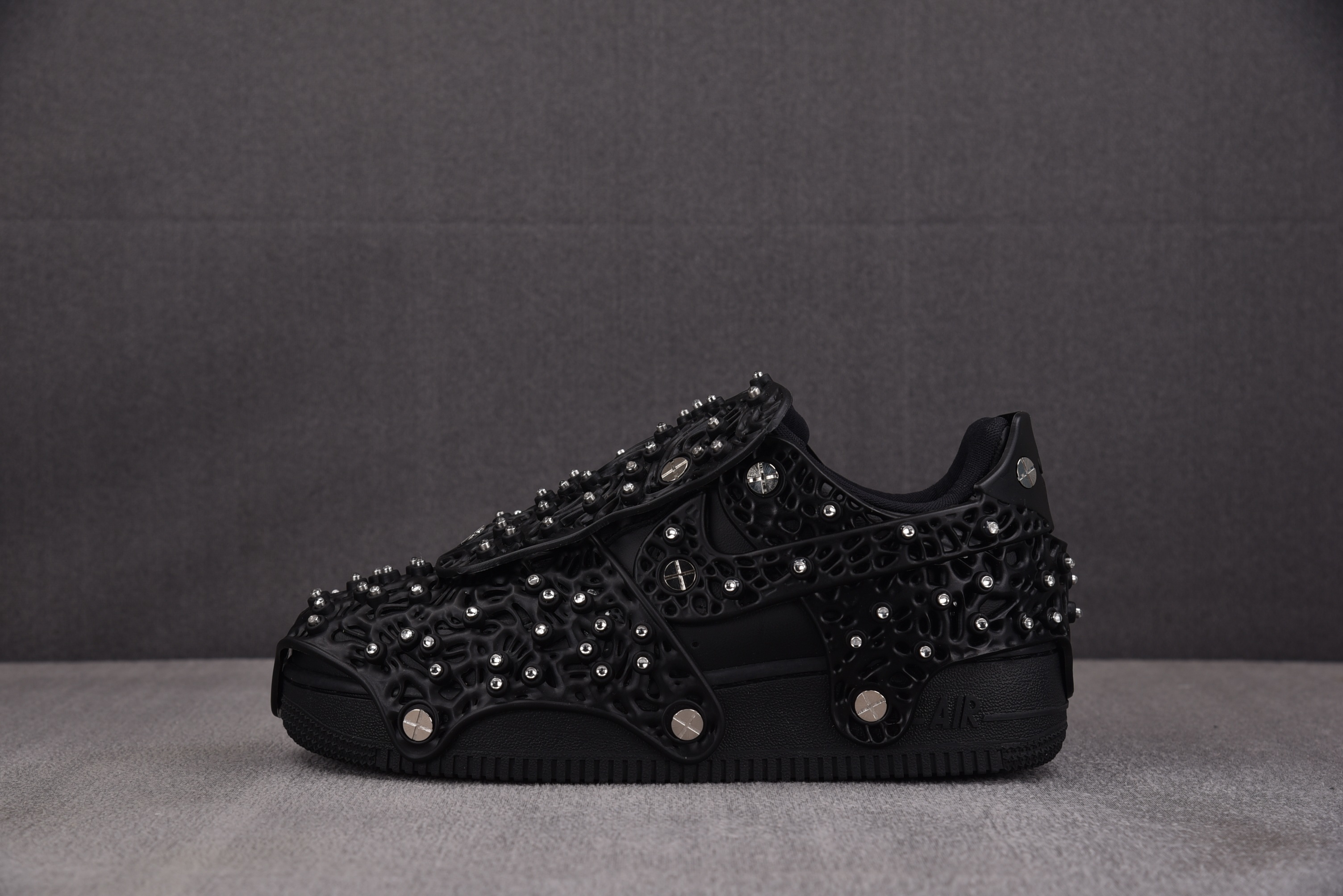 【CY】나이키 에어 포스 1 로우 스왈로브스키 Retroreflective 크리스탈 블랙 (Women's) 블랙 CV7668-100