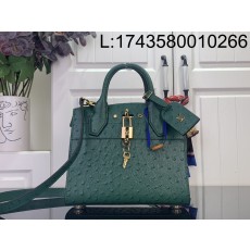 [88factory] 루이비통 LV 시티 스티머 미니백 M85454 21*20*11cm 초록색 타조무늬