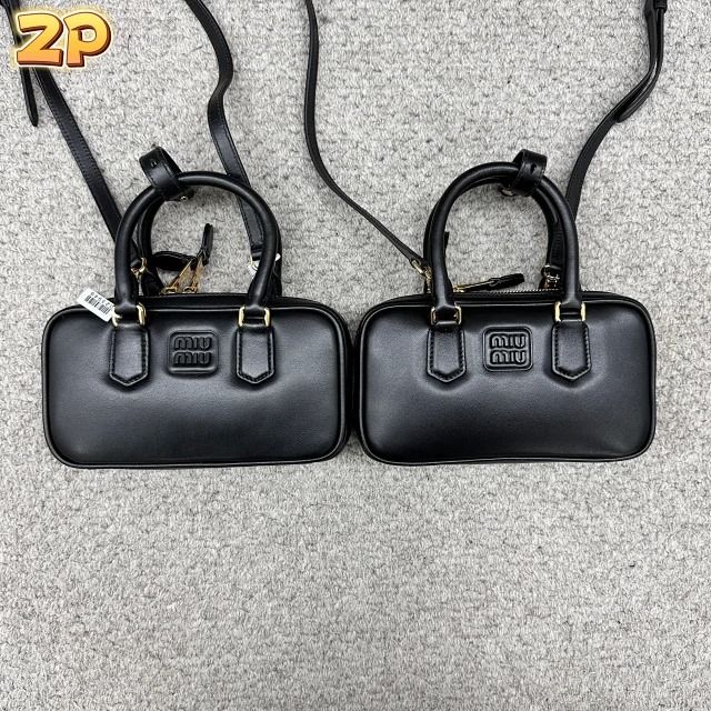 [윌리엄 셀러] 미우미우 아르카디 가죽 백 5BB142 19*10*4cm 브라운 블랙 2컬러 웨이디안 주소