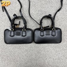 [윌리엄 셀러] 미우미우 아르카디 가죽 백 5BB142 19*10*4cm 브라운 블랙 2컬러 웨이디안 주소