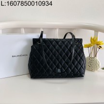 [dxg] 발렌시아가 B 퀼팅 백 36*10*30cm 블랙 양가죽