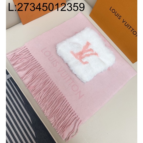 AGG 루이비통 콜드 레이캬비크 스카프 핑크 190*46cm M92569 M79232