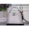 [88factory] 루이비통 카퓌신 BB 악어무늬 M94227 M48865 M88299 17.3*9*27cm 화이트
