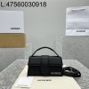 [카타공장, kata공장] 자크뮈스 밤비노 크로스바디 플랩백 블랙 18*6*7cm 스몰 은장 무광 레더