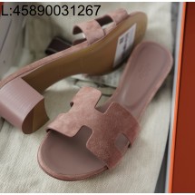 [AP공장] 에르메스 오아시스 샌들 뮬 슬리퍼 스웨이드 브라운 오란 5cm