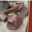 [AP공장] 에르메스 오아시스 샌들 뮬 슬리퍼 스웨이드 브라운 오란 5cm