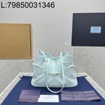 [카타공장, kata공장] 프라다 다다 나파 레더 백 하늘색 25*18.5*11cm