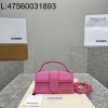  [카타공장, kata공장] 자크뮈스 밤비노 크로스바디 플랩백 다크 핑크 18*6*7cm 스몰 금장 레더