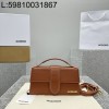 [카타공장, kata공장] 자크뮈스 밤비노 크로스바디 플랩백 꼬냑 24*13*7cm 라지 금장 레더