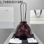 [카타공장, kata공장] 셀린느 크리스탈 파우치 램스킨 와인 28*32*0.5cm
