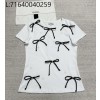 [타지아공장(tj공장) -여성전용] 샤넬 CC로고 블랙 나비매듭 반팔티
