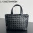 징 팩토리 보테가베네타 미니 인트레치아토 지퍼 토트 백 855504 27*18*10cm 블랙