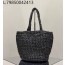 [켄달공장] 더 로우 라피아 토트 숄더백 블랙 42*23*19cm