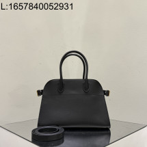 [켄달공장] 더 로우 마고 10 레더 백 블랙 골드 25.5*18*19cm