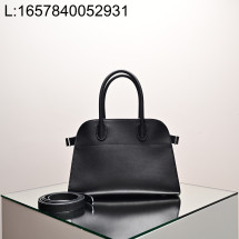 [켄달공장] 더 로우 마고 10 레더 백 블랙 실버 25.5*18*19cm