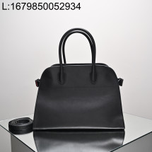 [켄달공장] 더 로우 마고 12 레더 백 블랙 실버 30.5*23*19cm