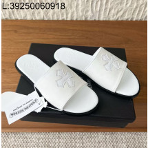 [AN3] 크롬하츠 십자가 레더 슬리퍼 화이트