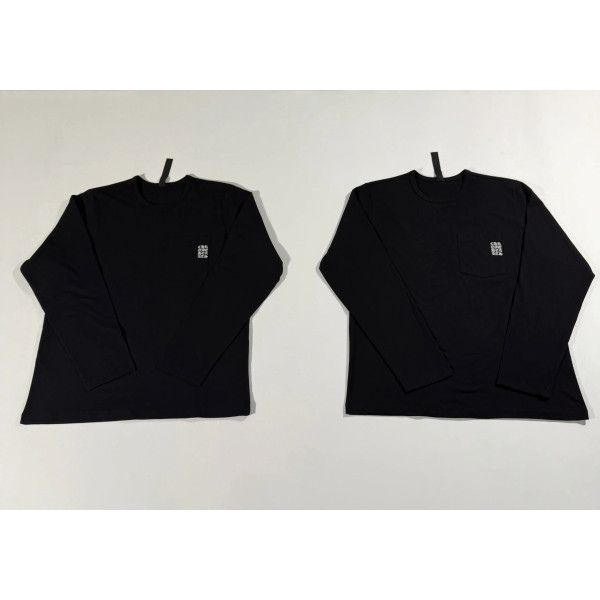 [꼬부기셀러] Chrome Hearts 크롬하츠 고딕刺繍 포켓 긴팔 티셔츠
