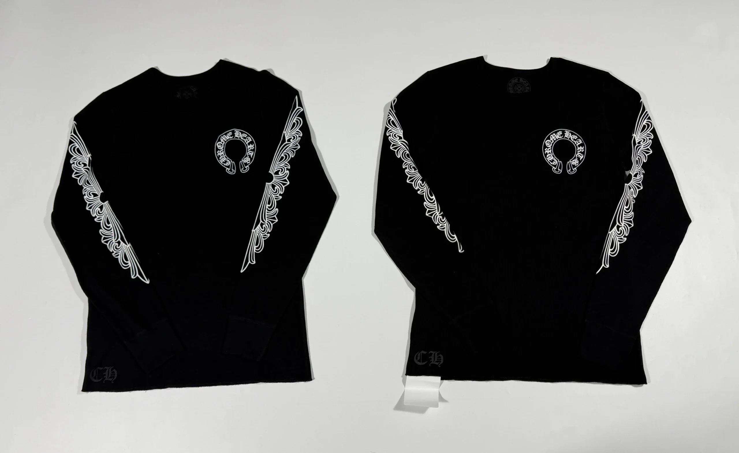 [꼬부기셀러] Chrome Hearts 크롬하츠 와플 롱슬리브 블랙