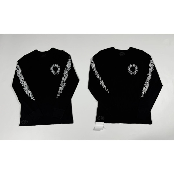 [꼬부기셀러] Chrome Hearts 크롬하츠 와플 롱슬리브 블랙