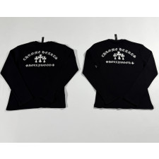[꼬부기셀러] Chrome Hearts 크롬하츠 와플 헨리넥 블랙 긴팔 티셔츠