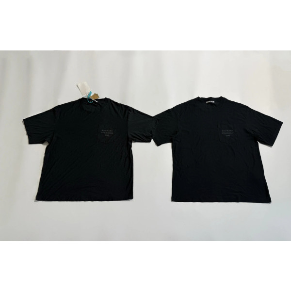 [꼬부기셀러] Acne Studios 아크네스튜디오 26SS 워싱 블랙 린넨 코튼 반팔티