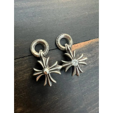 [auk 셀러] Chrome Hearts 크롬하츠 십자가 펜던트 925실버 모산다이트