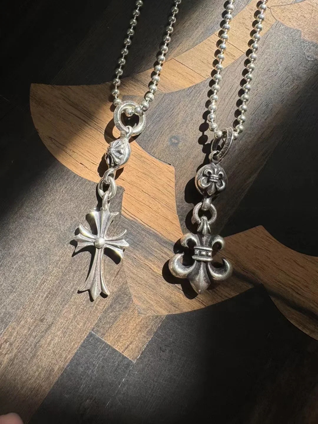 [auk 셀러] Chrome Hearts 크롬하츠 스타일 실버 크로스 목걸이