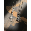 [auk 셀러] Chrome Hearts 크롬하츠 스타일 실버 크로스 목걸이