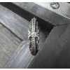 [auk 셀러] Chrome Hearts 크롬하츠 키퍼 모이사나이트 실버 반지