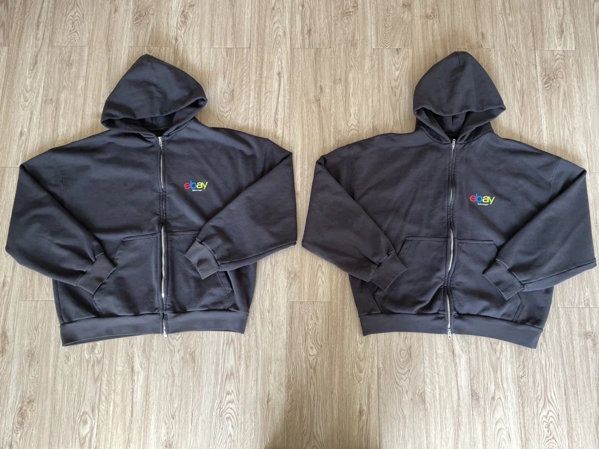 [사탄셀러]Balenciaga x eBay 발렌시아가 x 이베이 24FW 자수 로고 집업 맨투맨