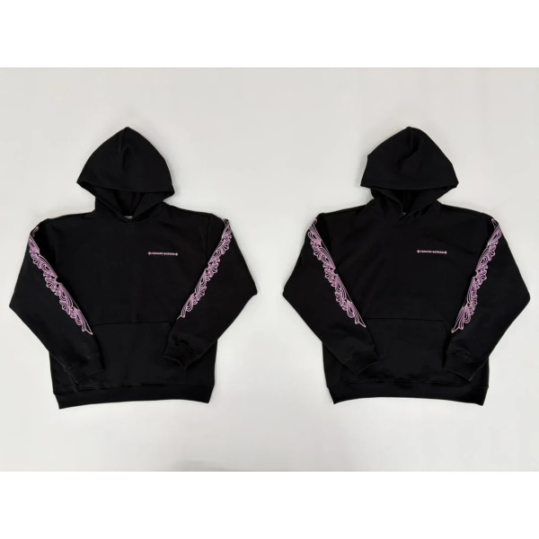 [사탄셀러] Chrome Hearts 크롬하츠 Mattyboy 핑크 프린트 후드티