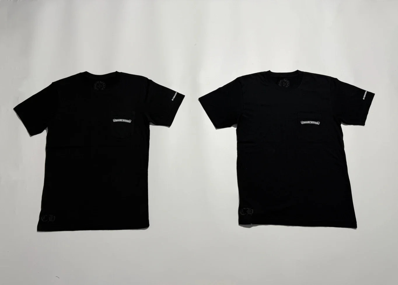 [꼬부기셀러] Chrome Hearts 크롬 하츠 블랙 롤스크롤 3D 입체 프린트 코튼 반팔티