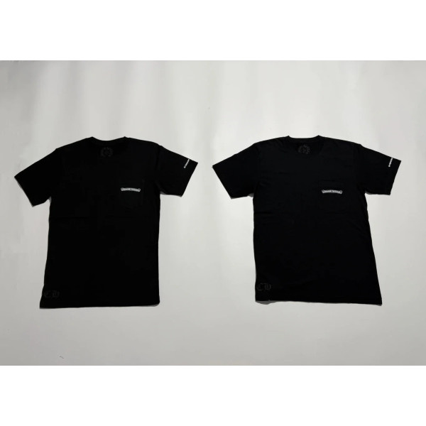 [꼬부기셀러] Chrome Hearts 크롬 하츠 블랙 롤스크롤 3D 입체 프린트 코튼 반팔티