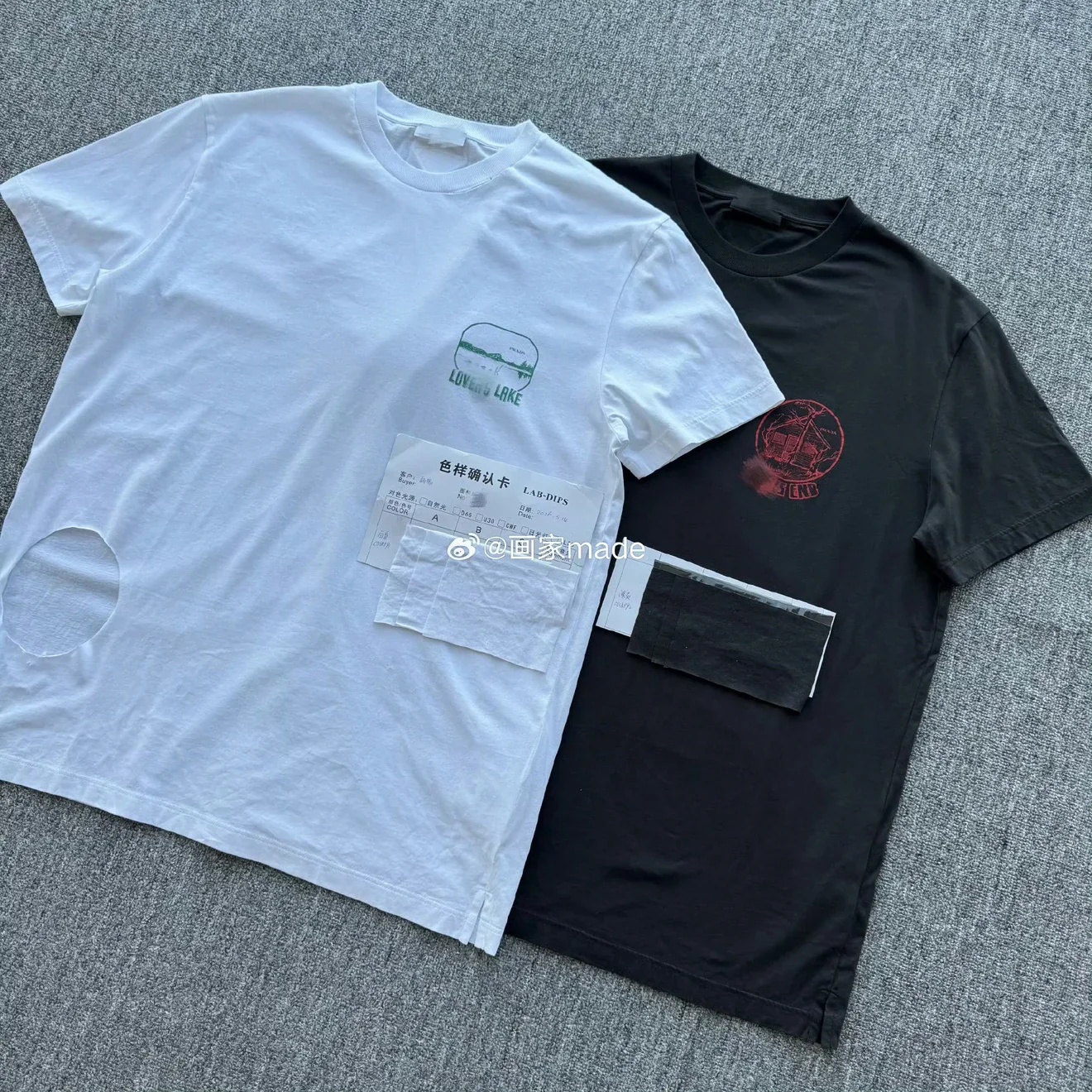 Prada 프라다 26SS 화이트 프린트 반팔티셔츠
