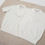 [콜라셀러] Brunello Cucinelli 브루넬로 쿠치넬리 아이보리 시걸 칼라 니트 반팔티